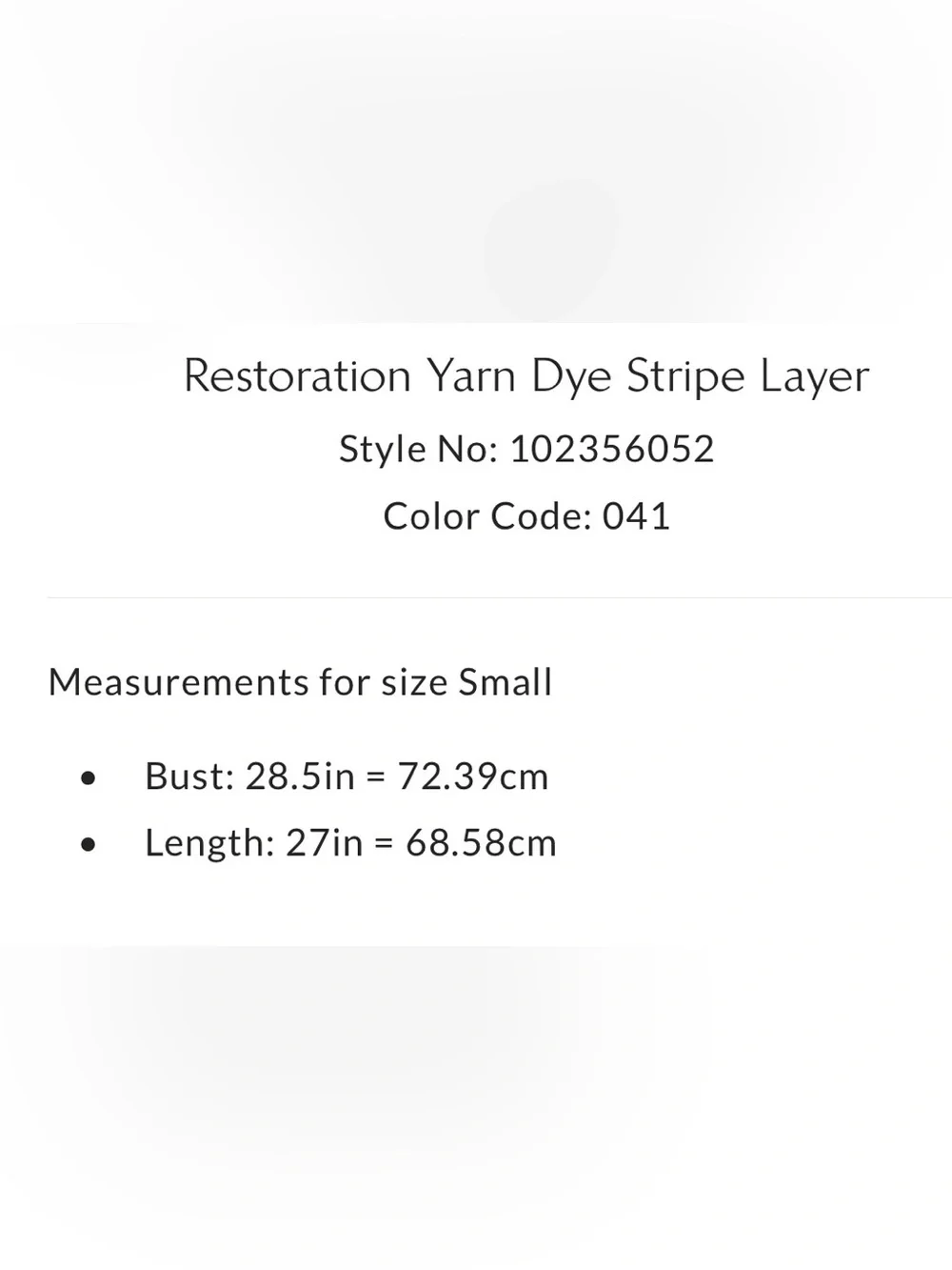 ▪️Free People Restoration Yarn Dye Stripe Layer